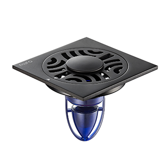 不銹鋼洗衣機地漏RF-79016Q（槍灰色）（磁懸浮）