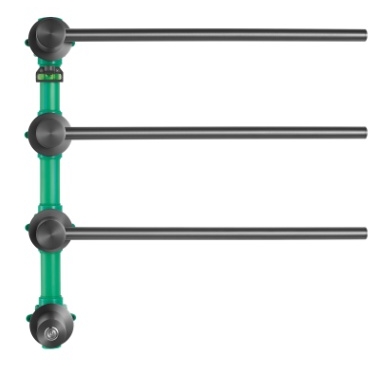 AZ402PPR暗裝智能電熱毛巾架（三桿款）（綠）