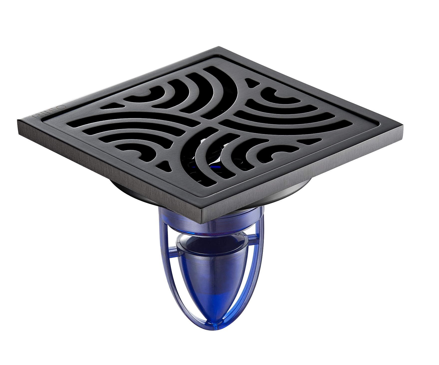 不銹鋼地漏RF-79018Q（槍灰色）（磁懸浮）