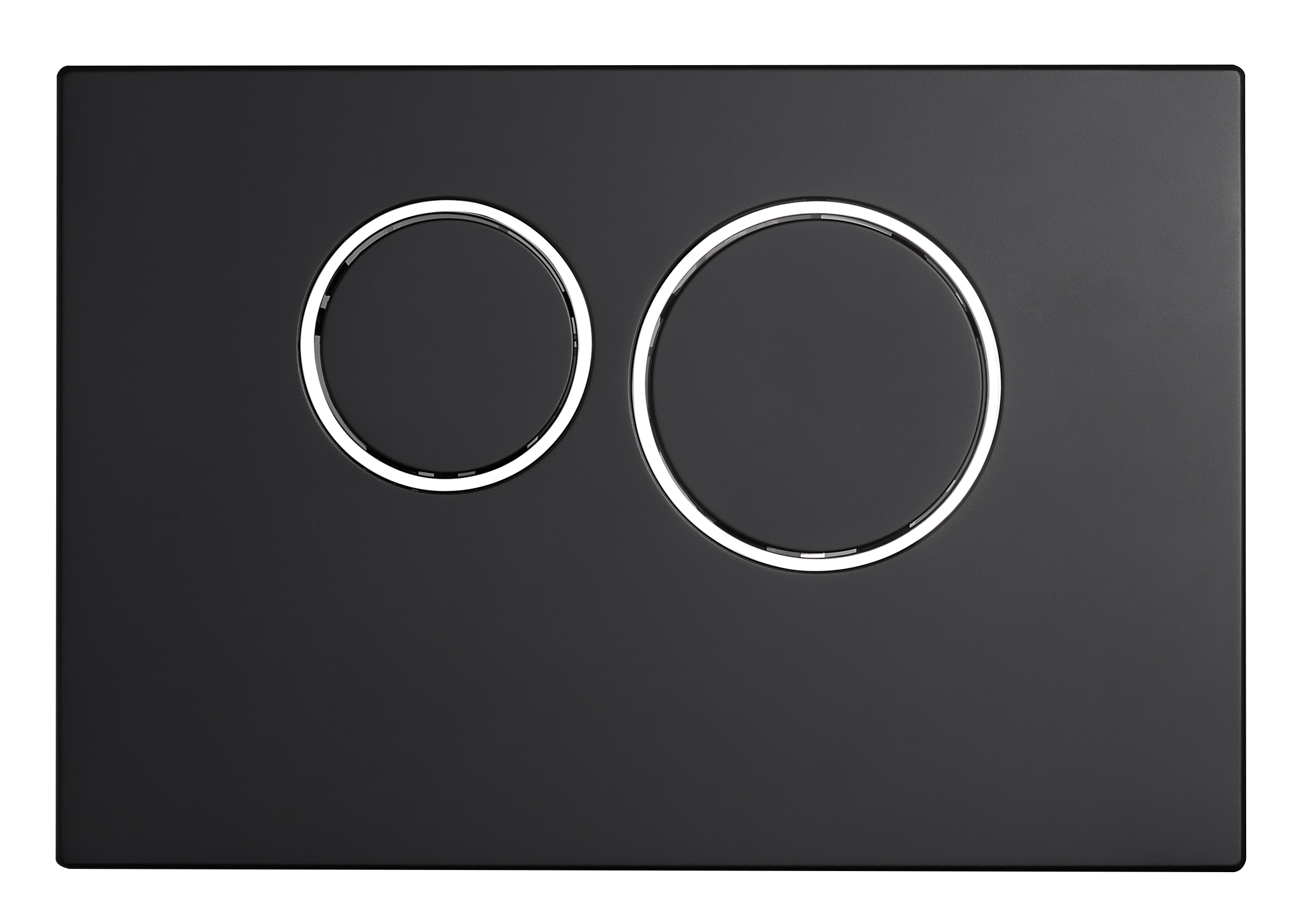 AZ504暗裝水箱面板（黑色）（圓形按鈕）