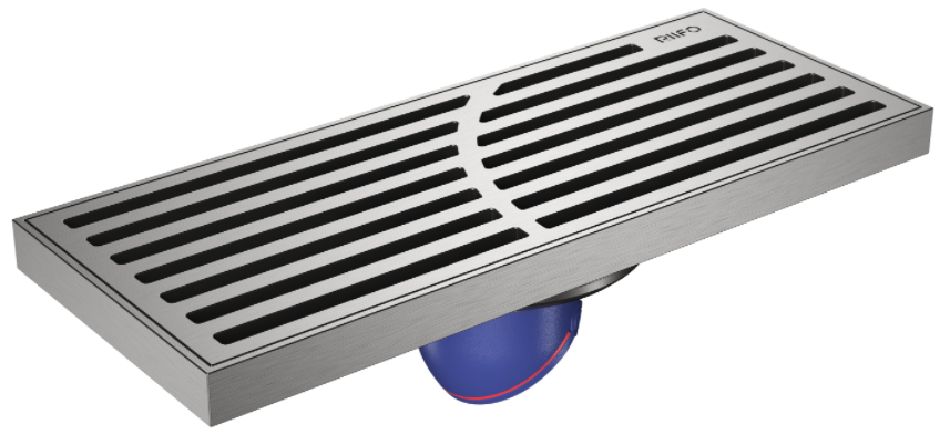 不銹鋼長條淋浴地漏RF-DC3110Q（200x80）（槍灰）