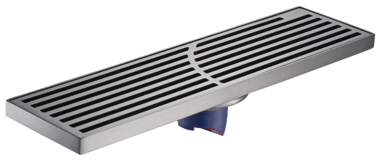 不銹鋼長條淋浴地漏RF-DC3109Q（300x80）（槍灰）